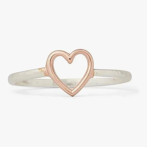 Pura Vida Open Heart Ring Size 6 - Picture 3 of 5
